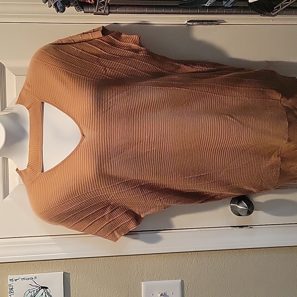 NEW Oversized Tan Sweater Size M